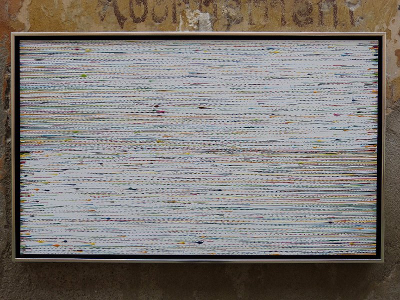 coloured lines 16 2014  60x100 Acryl-Lack auf LW